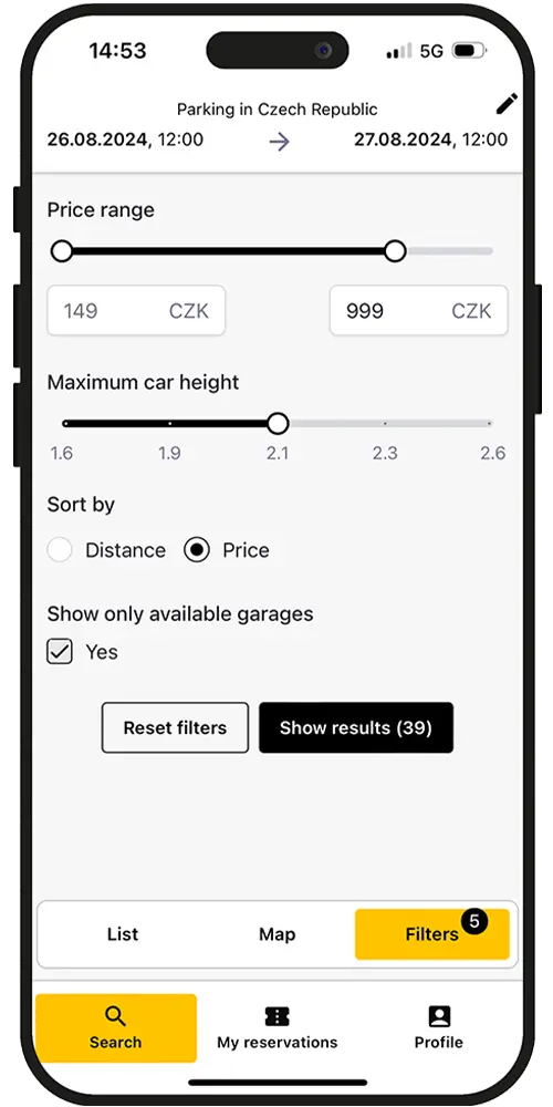 Find the perfect parking spot for You